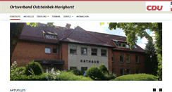 Desktop Screenshot of cdu-oststeinbek.de