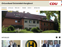 Tablet Screenshot of cdu-oststeinbek.de